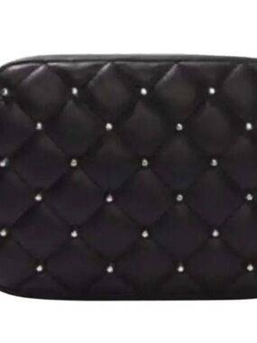 Nwt Rebecca Minkoff Black Quilted Crossbody with Stud Accents